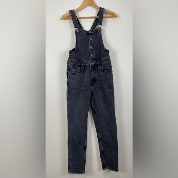We The Free Denim - We the Free Women’s 27 Black Denim Overalls Adjustable Slim Leg